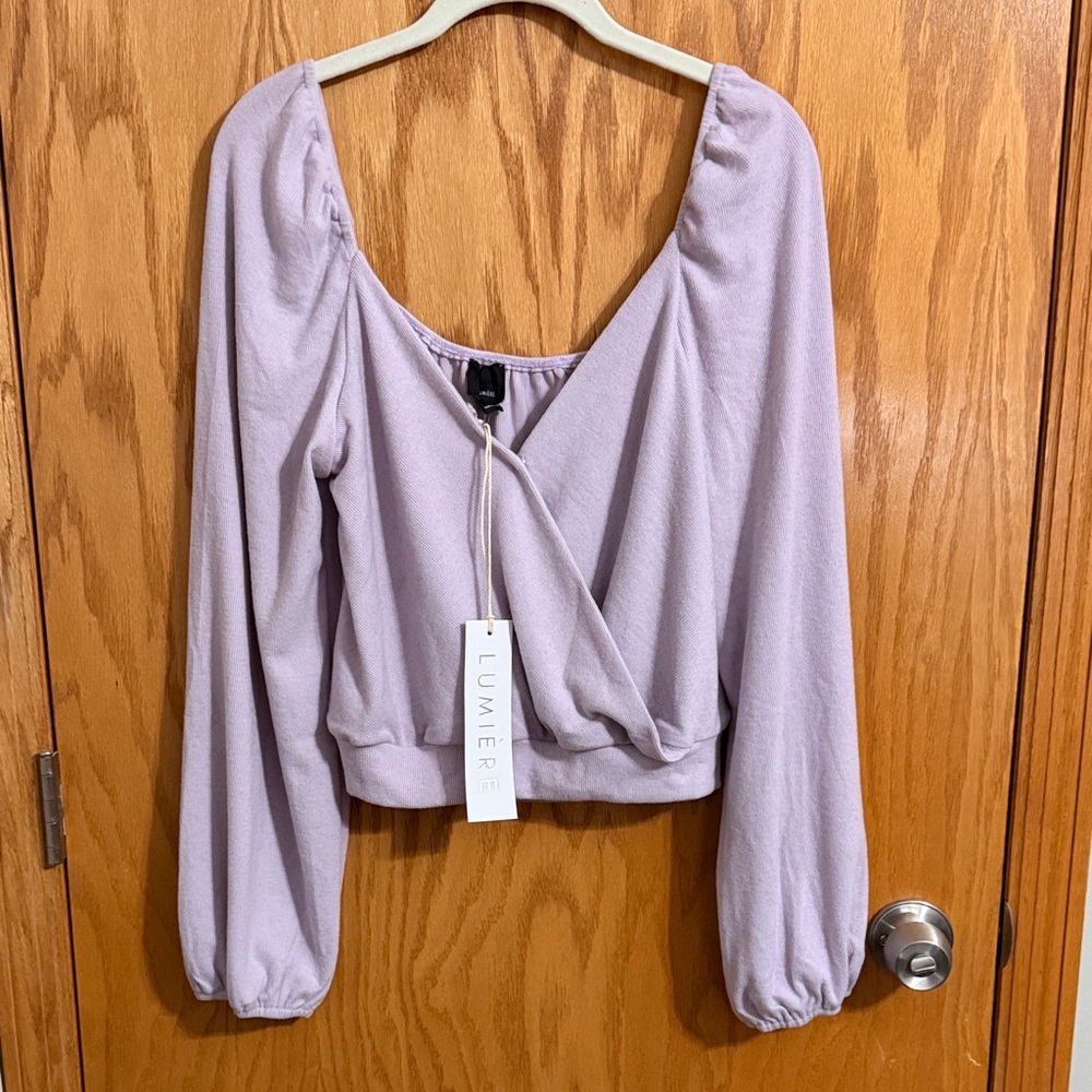 Lumiere Lilac Long Sleeve Blouse